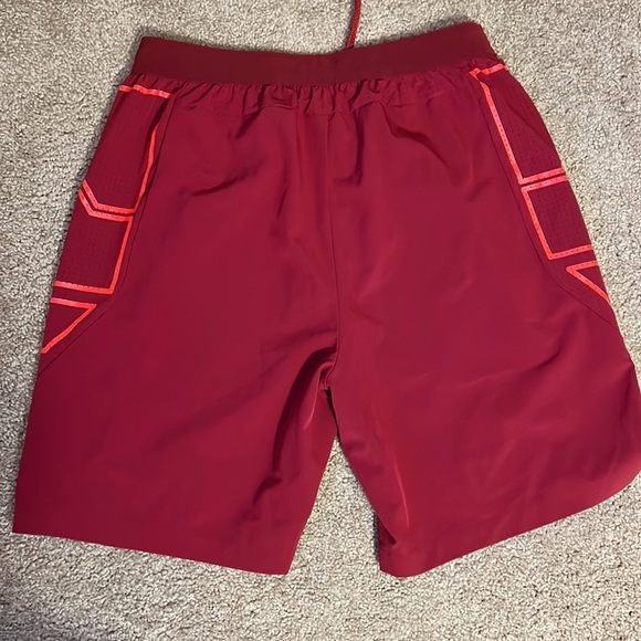 Men's Nike Vapor Flex Woven Training Short 8" Ins, Maroon/Red, L 789986 677 - Picture 2 of 5